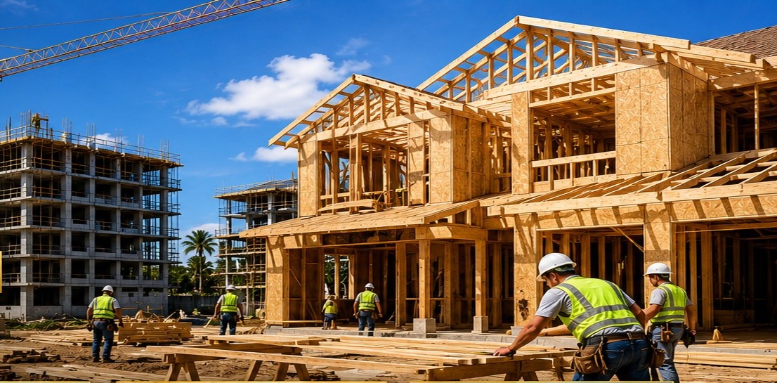 Residential and multifamily construction project in Miami and South Florida